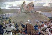 Viktor Vasnetsov Commemorative feast after Oleg, oil painting